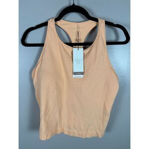 NWT Calia High Neck Seamless Brami Women’s XXL | Peach | Athletic Crop Top